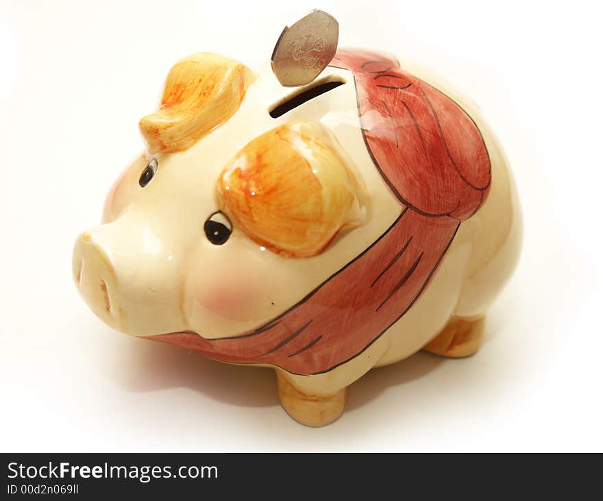 Piggy Bank With Coin