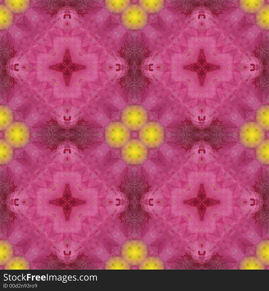 Abstract background, seamlessly repeat pattern tile with yellow points of light