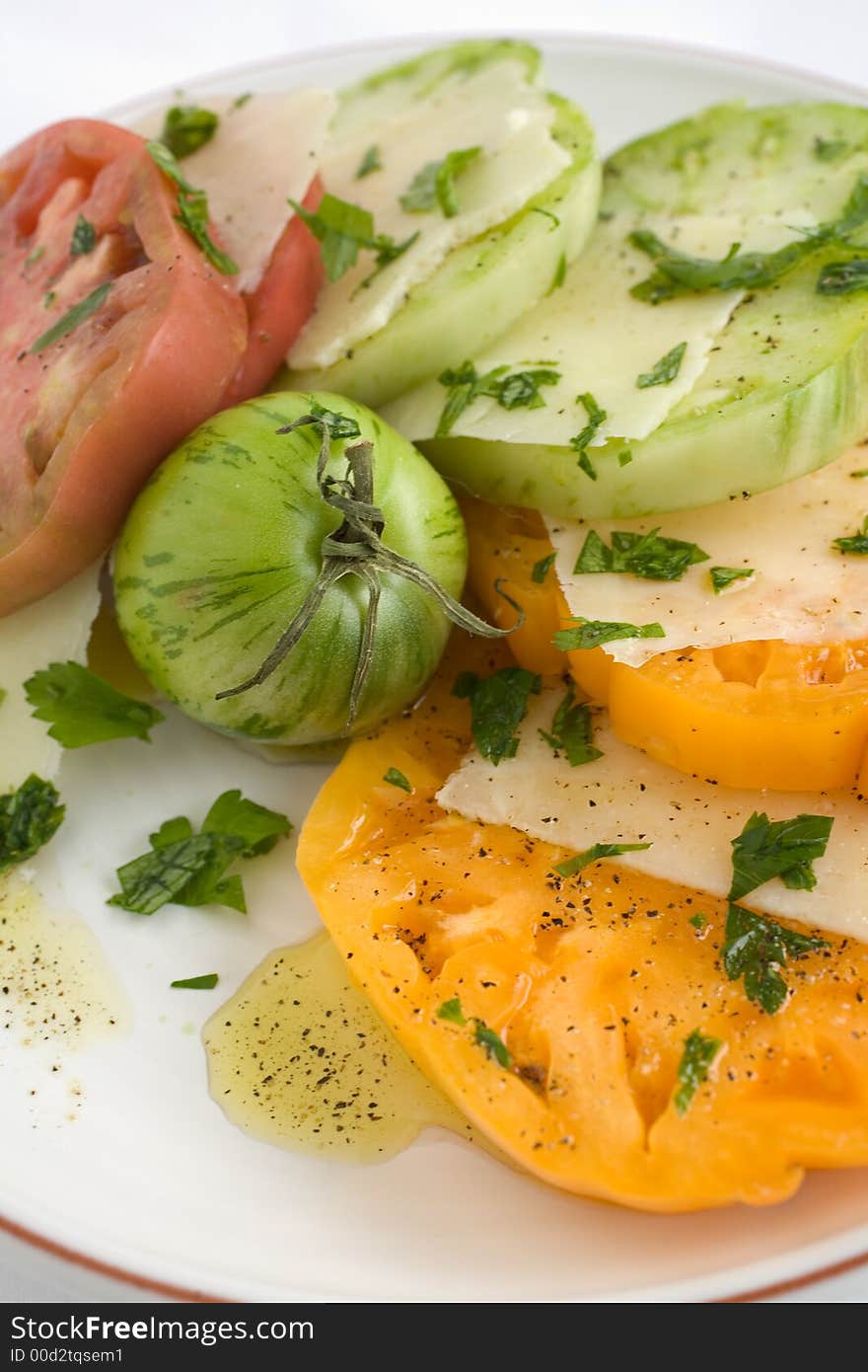 Sliced Heirloom Tomato Salad