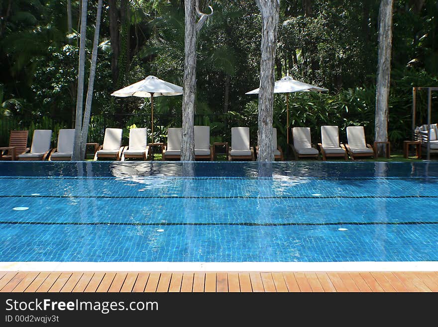 Pool side at a luxury hotel in australia. Pool side at a luxury hotel in australia