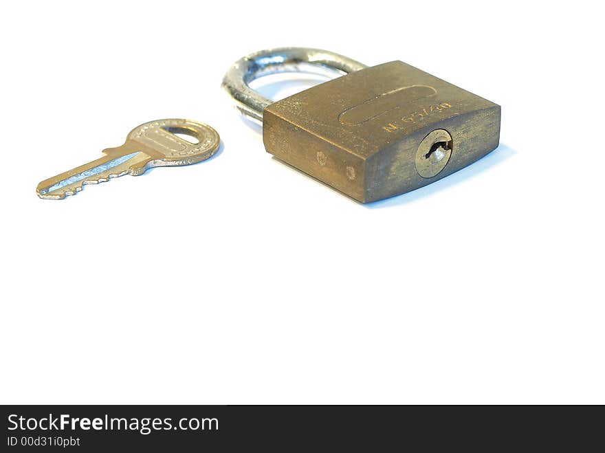 Key and padlock