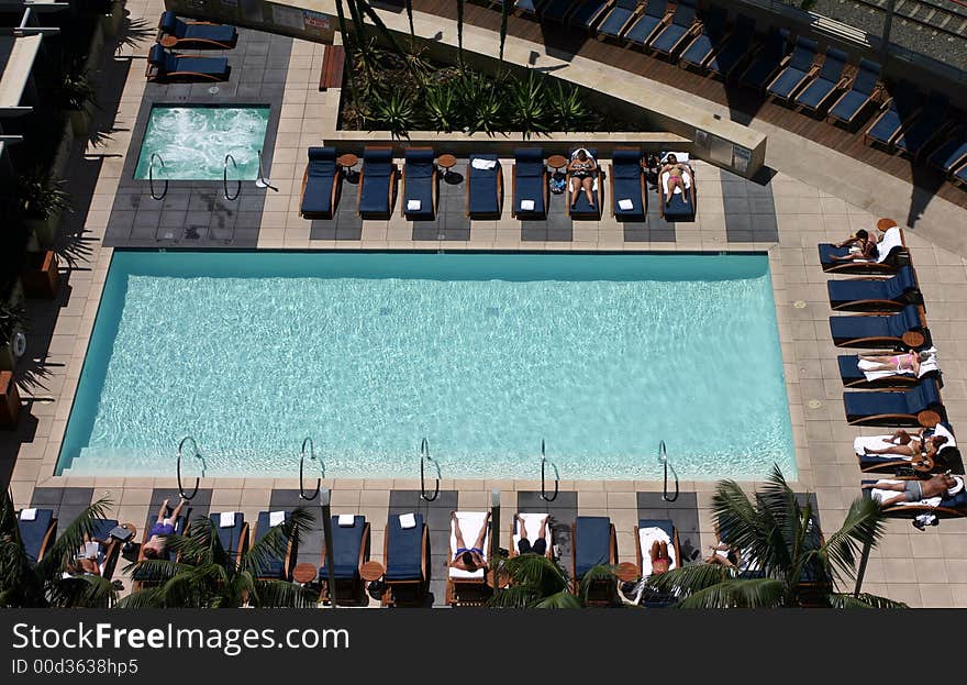 Hotel Pool At San Diego