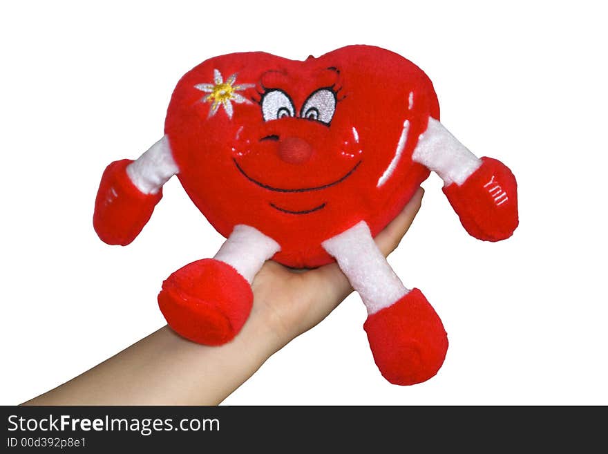 Plush Valantine in a hand