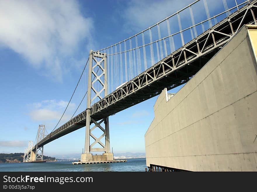 Bay bridge at san francisco california