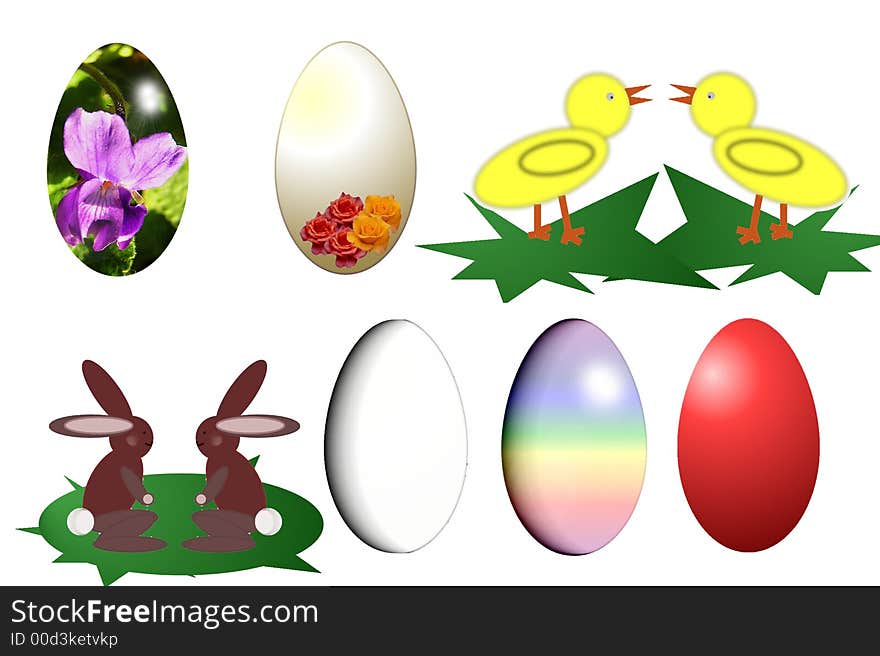 Easter Design Elements