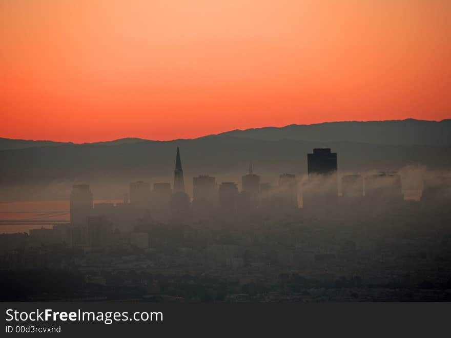 Misty Dawn in San Francisco