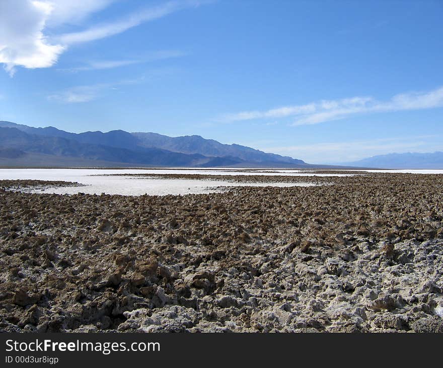 Badwater Basin at Death Valley