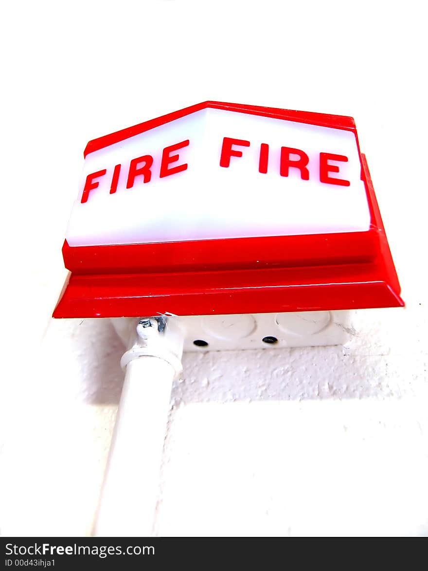 A fire alarm alert system. A fire alarm alert system