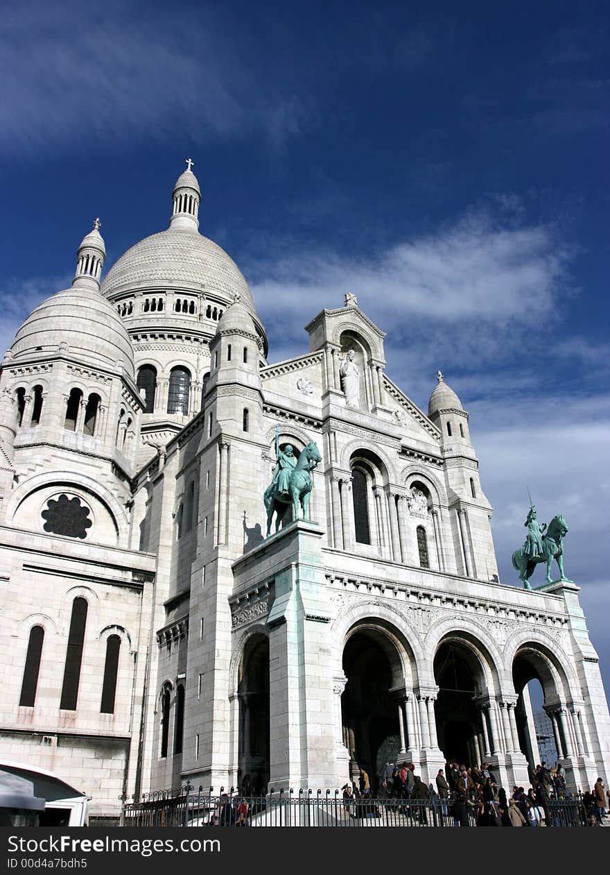 Montmatre sacre coeur paris france