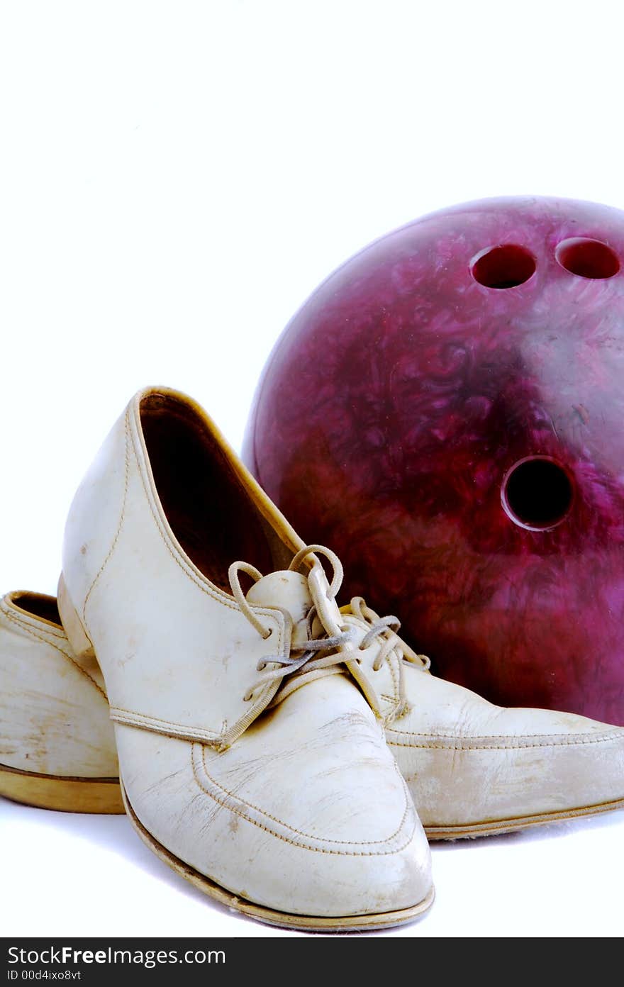 Vintage Shoes and Bowling Ball