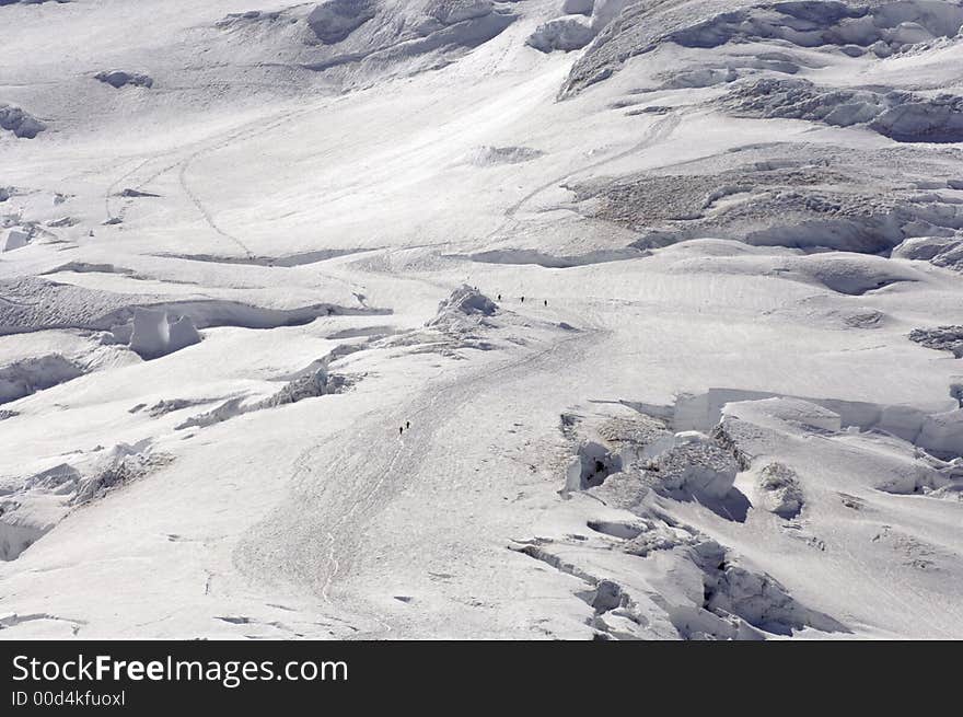 Mountain climbs on Mt Rainier