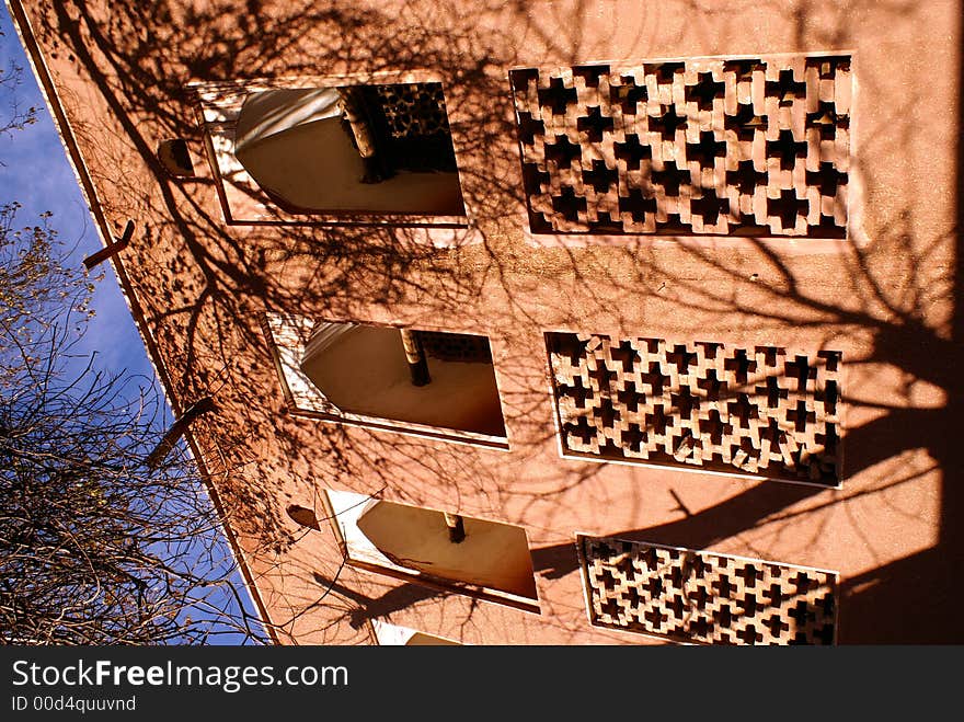 Wall of old house in village Abyaneh, Iran. Wall of old house in village Abyaneh, Iran