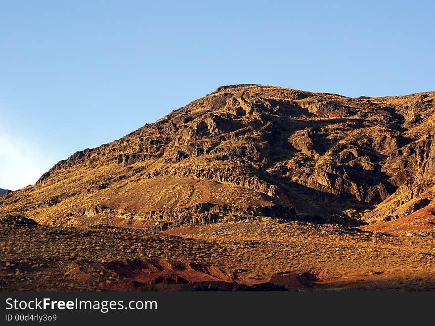 Sunset in mountain