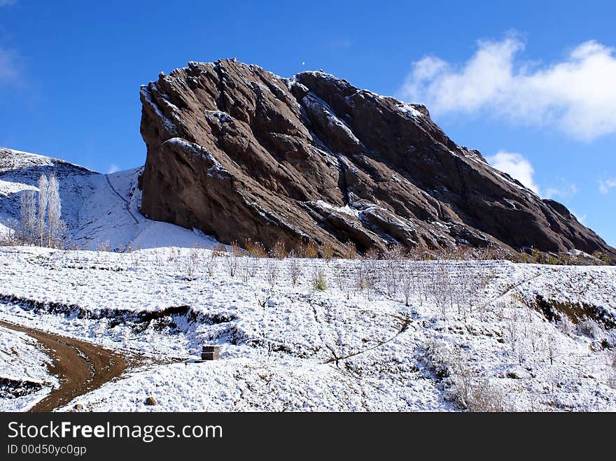 Mountain region near Alamut, West Iran. Mountain region near Alamut, West Iran