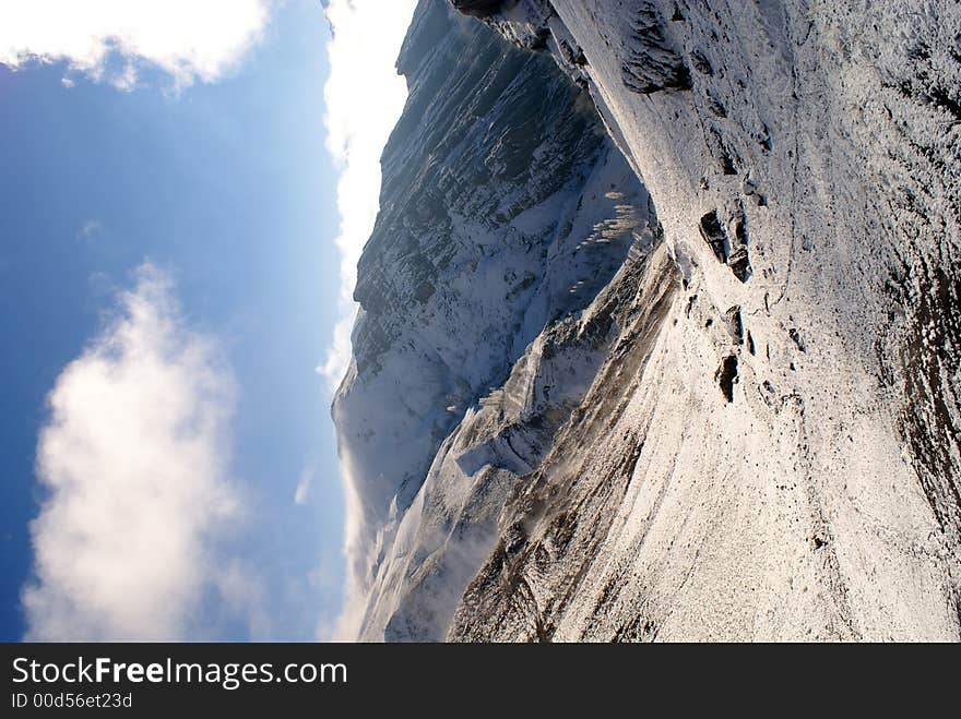 Mountain region near Alamut, West Iran. Mountain region near Alamut, West Iran