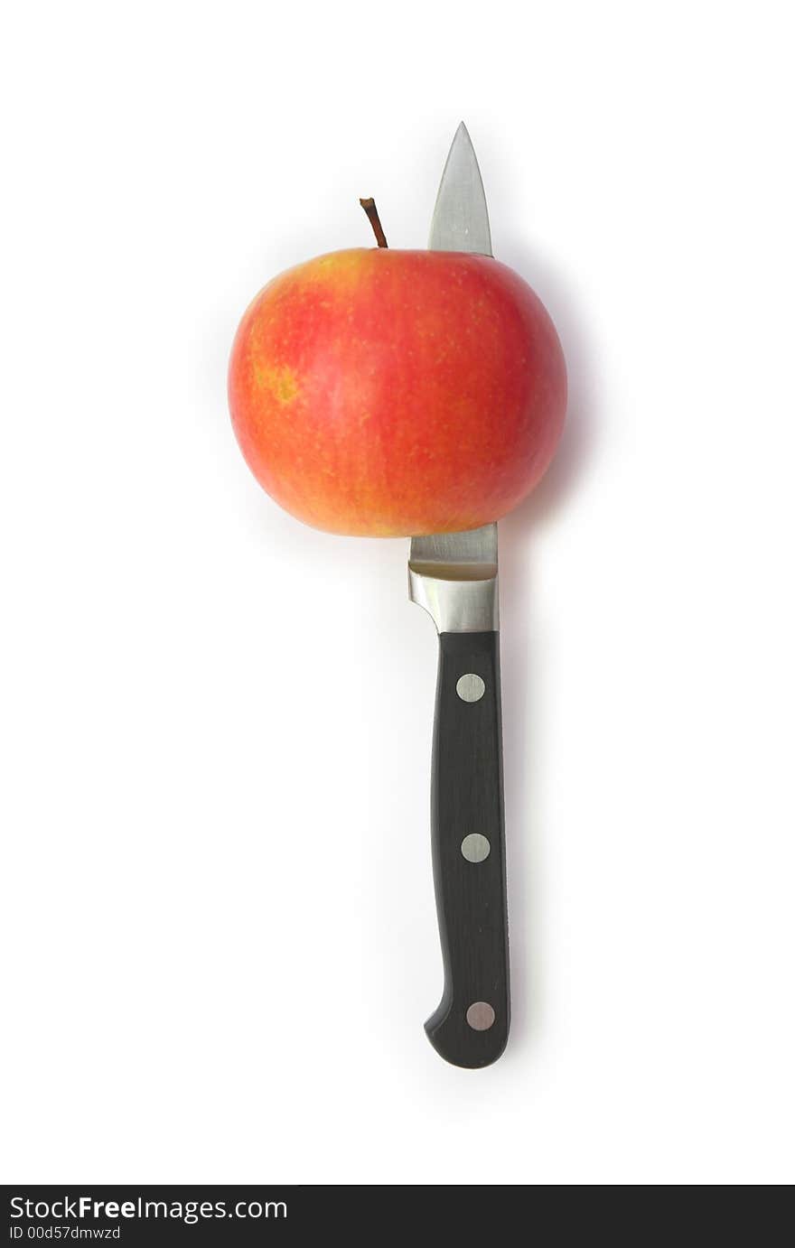 Apple and knife