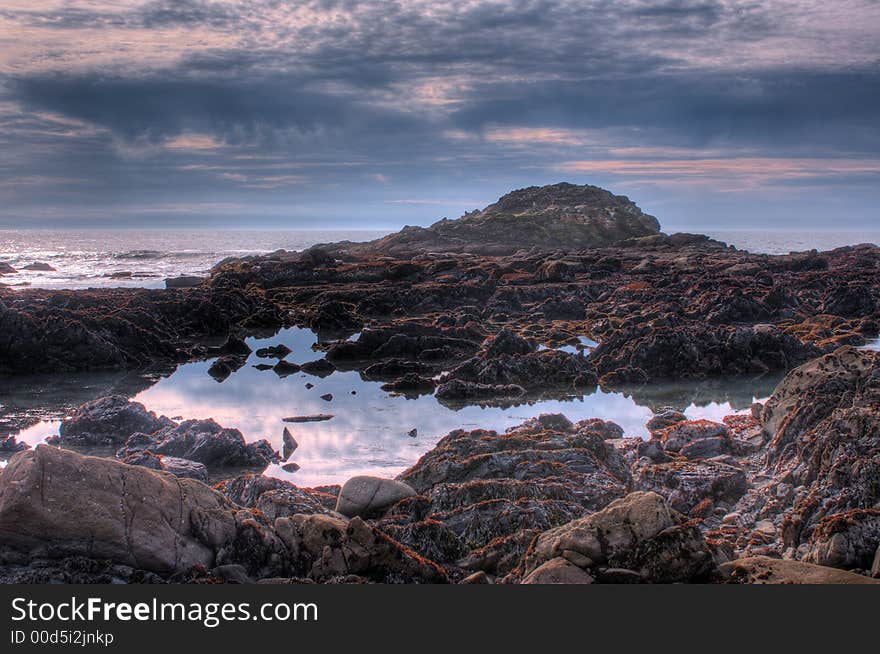 HDRI photo of coastline of Pacific ocean. Highway 1, CA. HDRI photo of coastline of Pacific ocean. Highway 1, CA