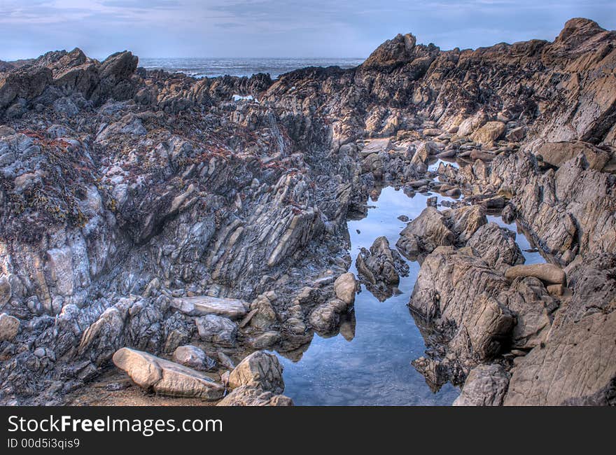 HDRI photo of coastline of Pacific ocean. Highway 1, CA. HDRI photo of coastline of Pacific ocean. Highway 1, CA