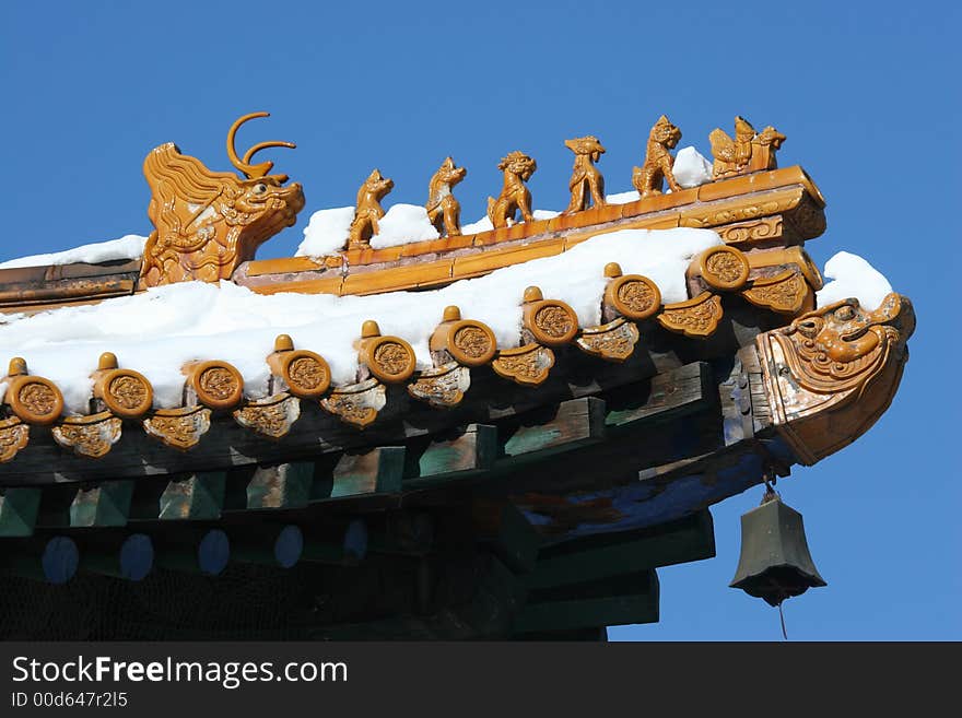 Eave of classical Chinese style architecture