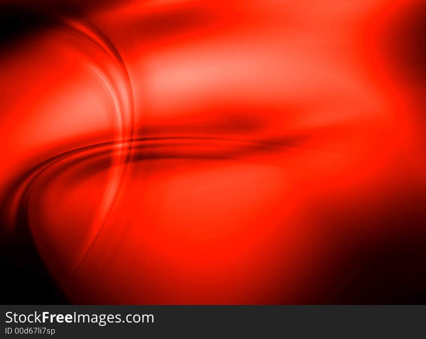 Red asbtract composition with flowing design. Red asbtract composition with flowing design