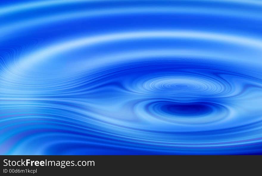 Blue rippled liquid - useful as background