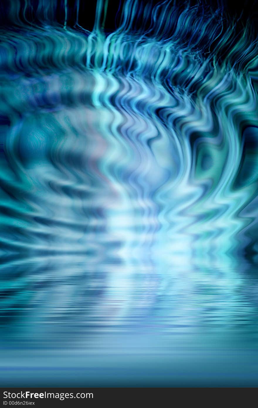 Blue rippled liquid - useful as background. Blue rippled liquid - useful as background