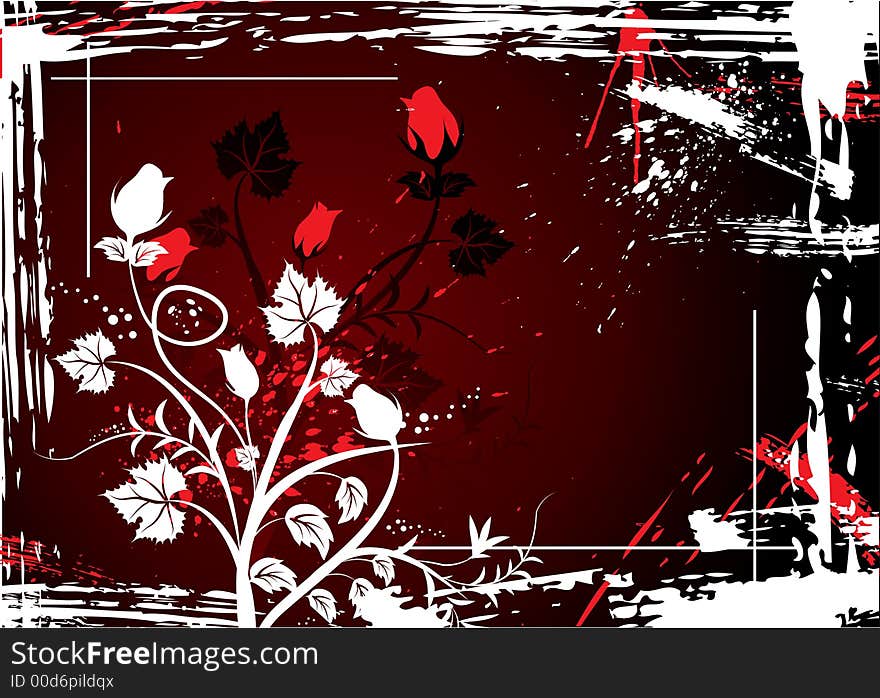 Floral background. Illustration can be used for different purposes