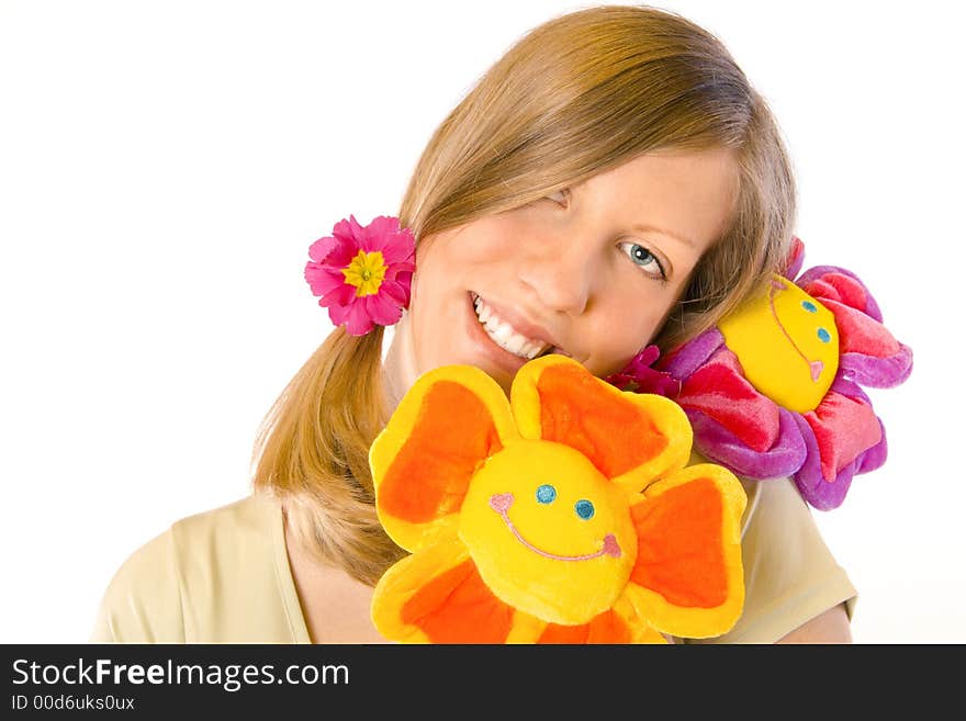 Girl With Flowers