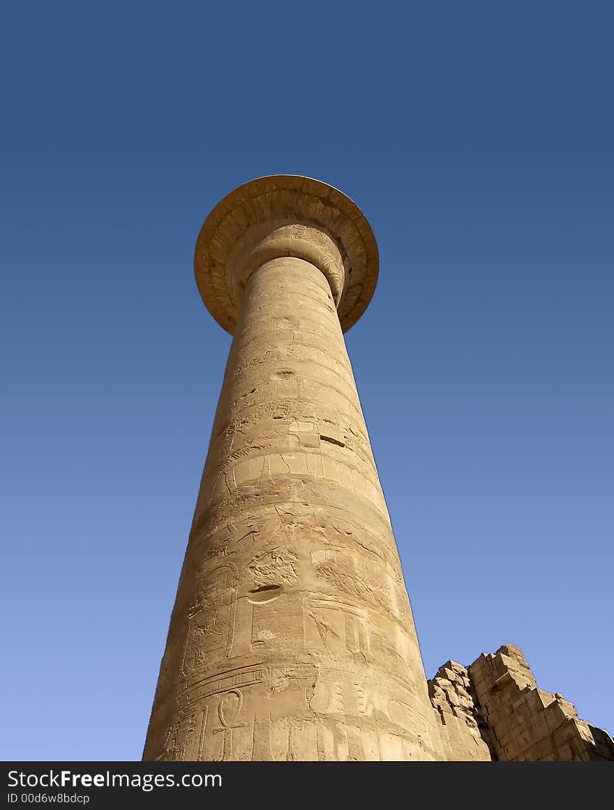 Column in Karnak Temple