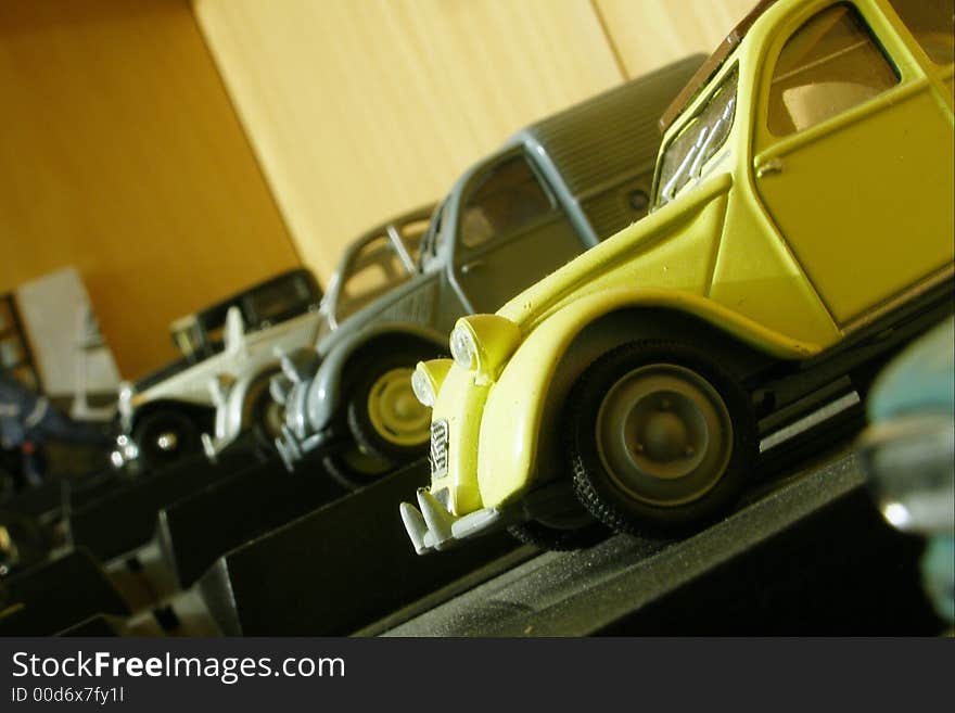 European toy' s old car. European toy' s old car