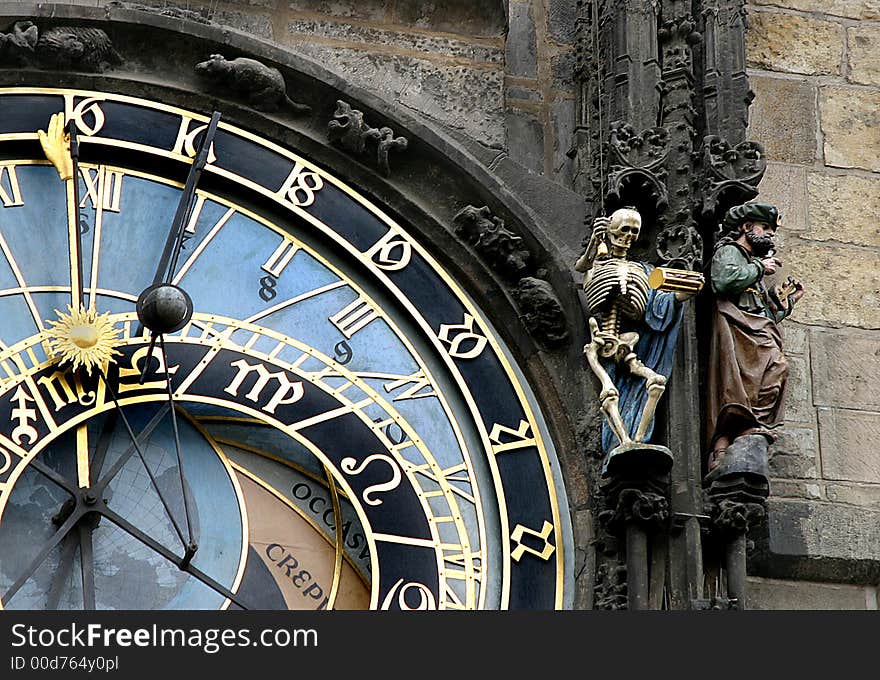 The famous Pargue clock with skeleton. The famous Pargue clock with skeleton