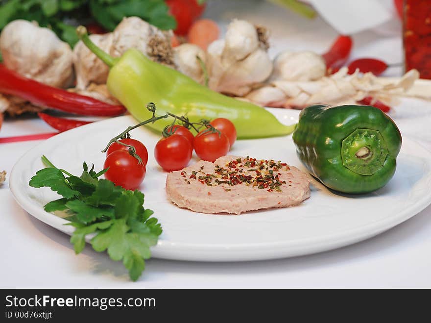 Vegetables arrangement