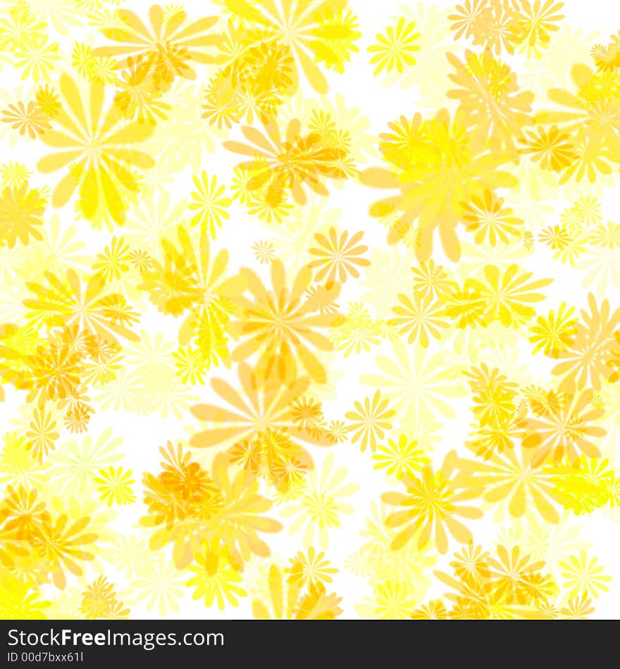 Yellow flower gift paper