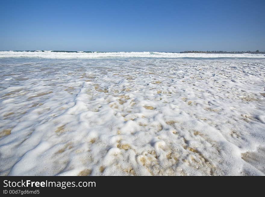 Closeup view of the shoreline. Closeup view of the shoreline