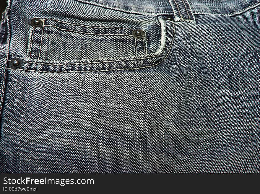 Front jeans fabric