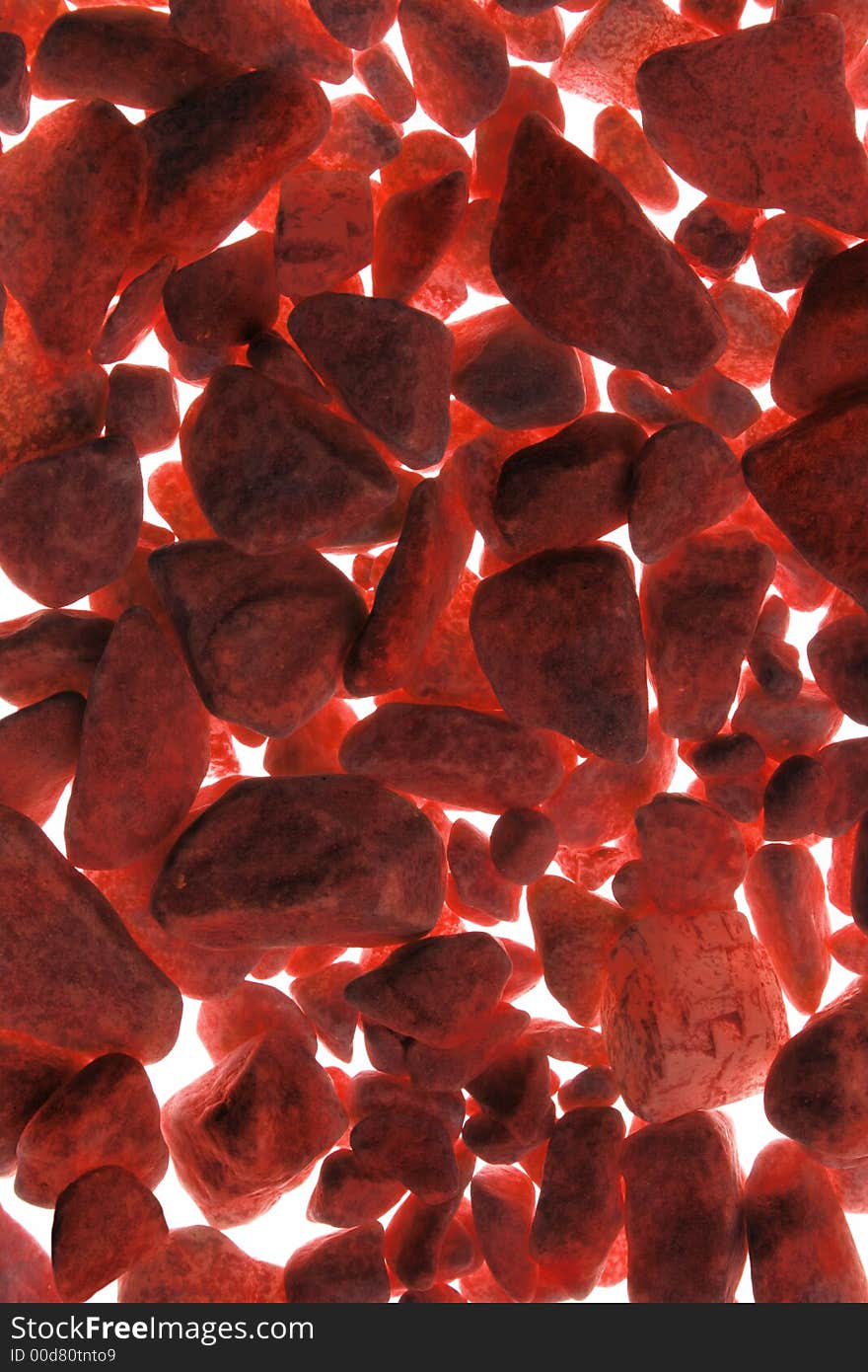 Bloody-red background of a painted gravel. Bloody-red background of a painted gravel