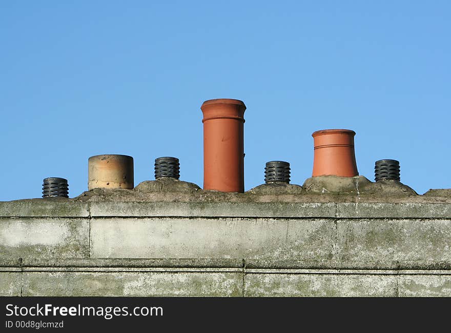 Chimney pots and air vents