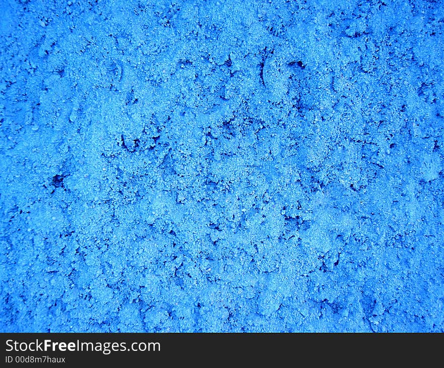 Color background texture. Blue stucco wall.