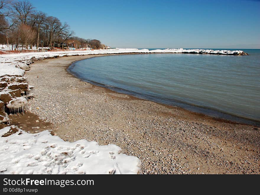 Beach on Ontario lake,Canada. Beach on Ontario lake,Canada