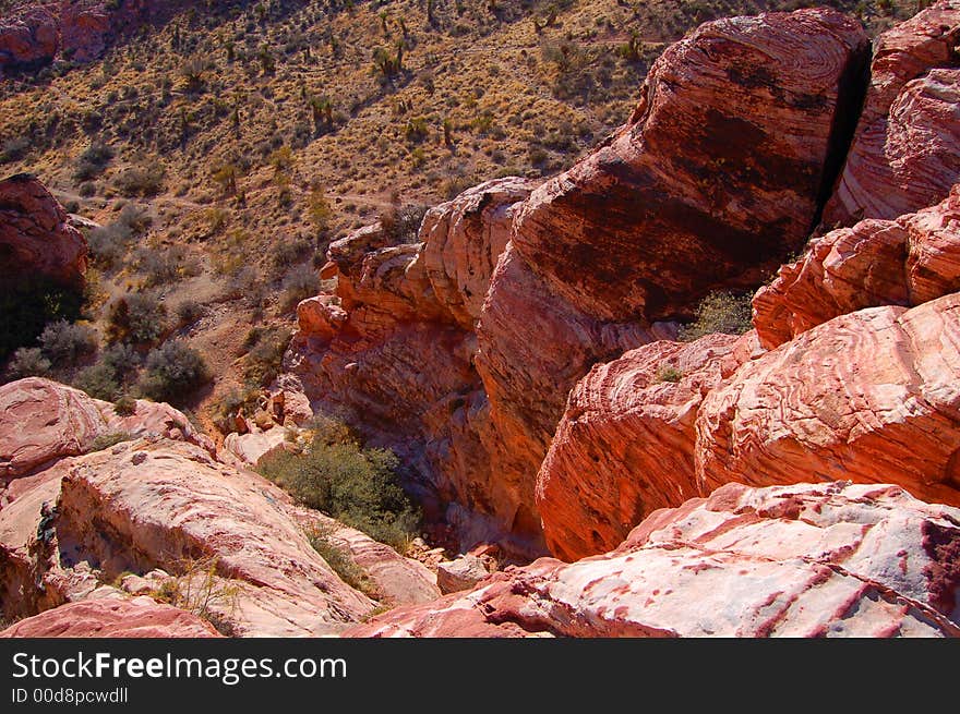 Red Rock in the canyon