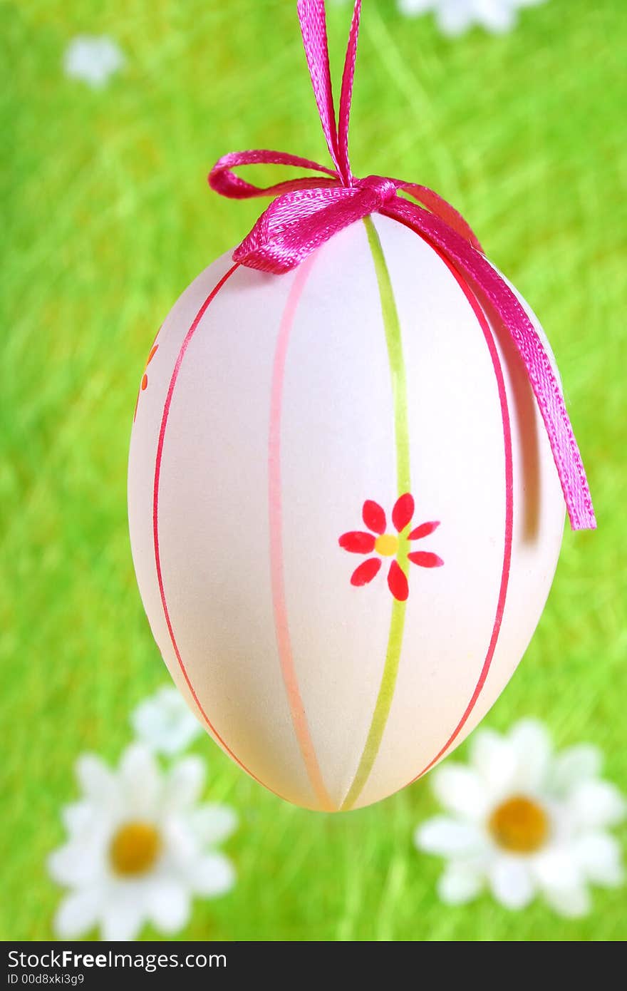 Easter egg painted