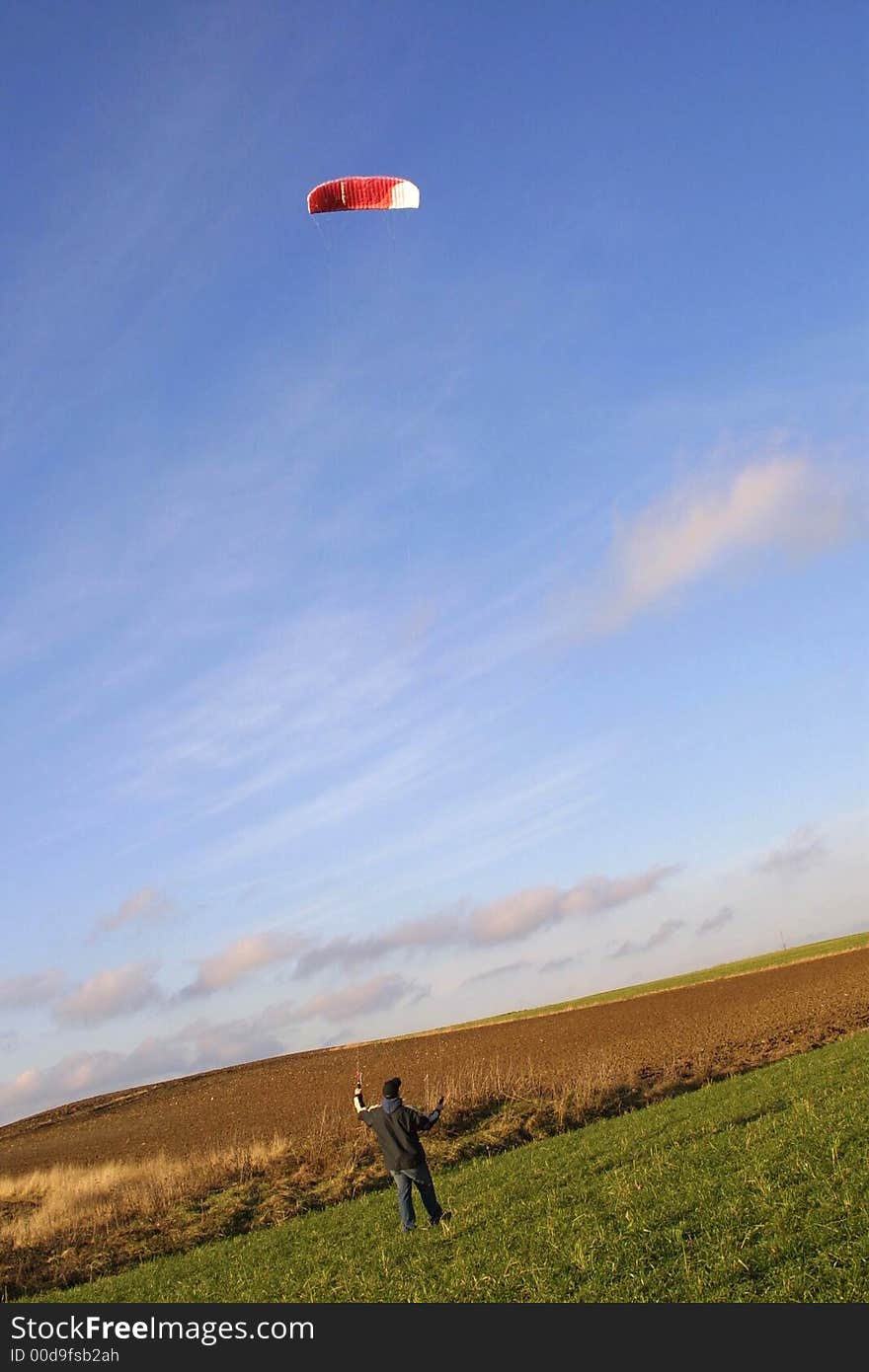 People Kite on an field - outdoor