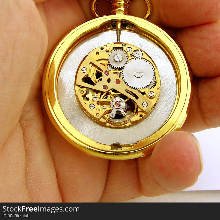 Clockwork pocket watch