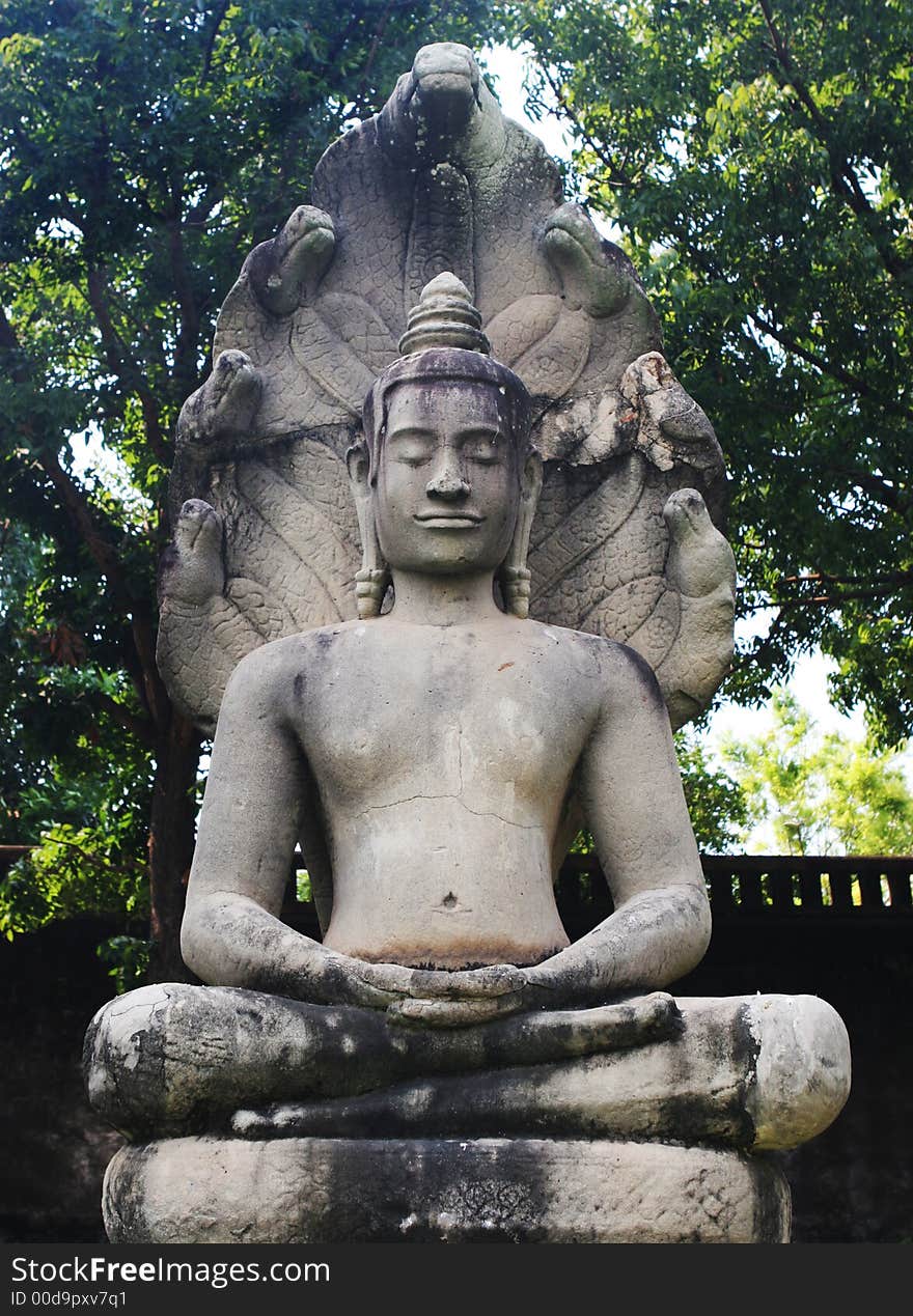 Ancient statue in Thailand - travel and tourism