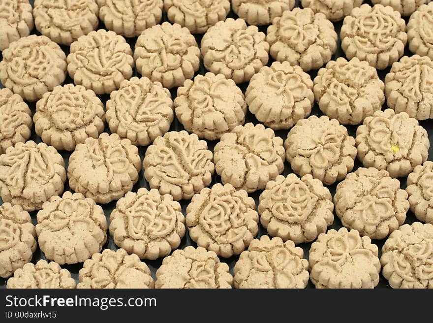 Mung bean based Chinese New Year cookies. Mung bean based Chinese New Year cookies