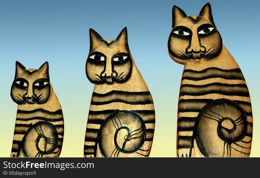 Three Funny Cats