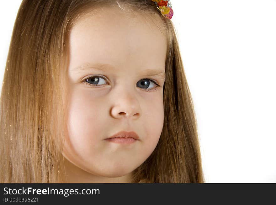 Little smiling girl look in to camera. Little smiling girl look in to camera