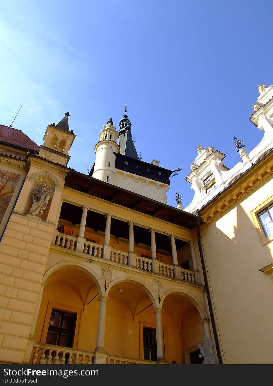 Historical castle near the Prague. Historical castle near the Prague