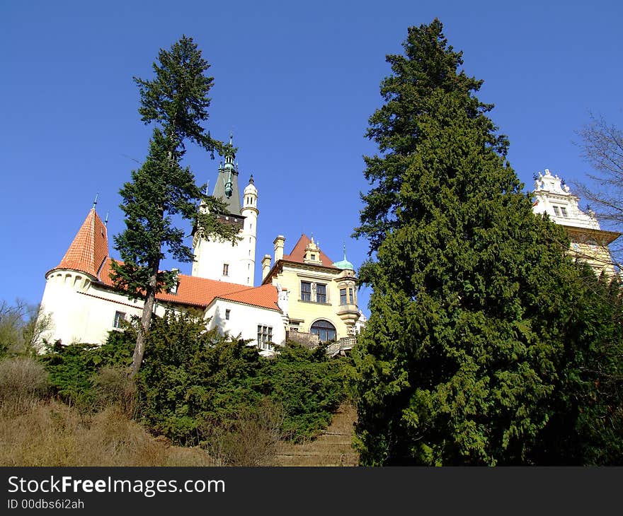 Historical castle near the Prague. Historical castle near the Prague