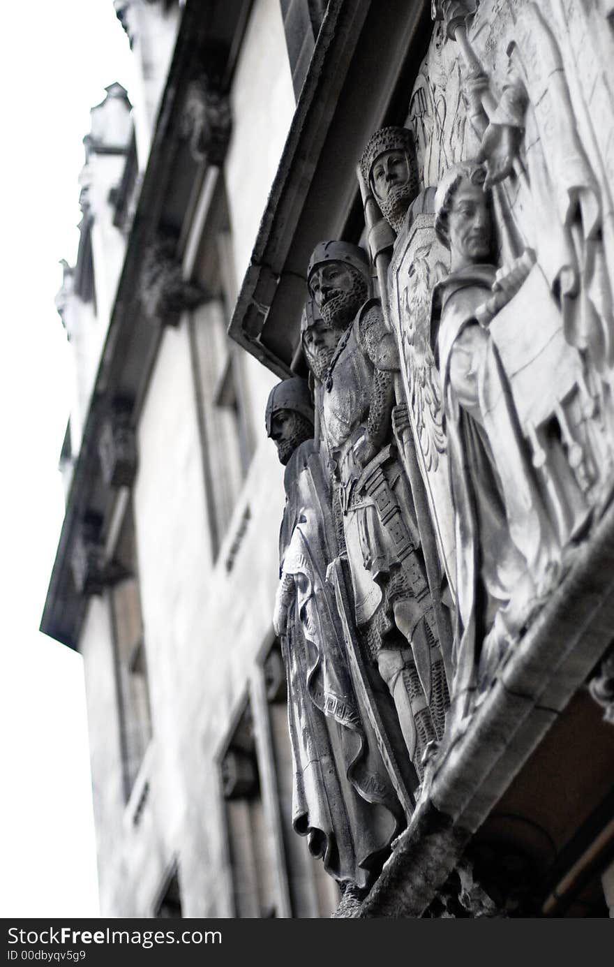 Ancient building in the London center